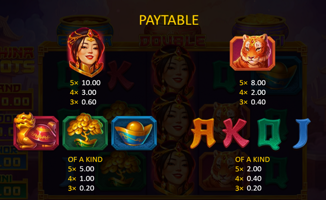 3 china pots paytable