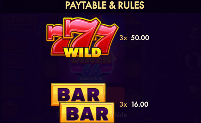 3 crowns bonus combo paytable 1
