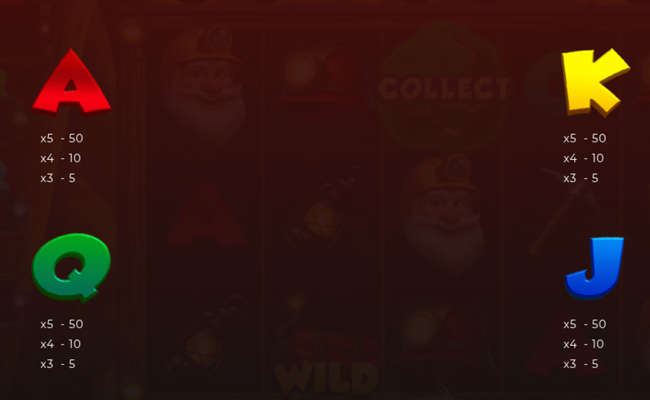 3 golden nuggets hold and win paytable 2