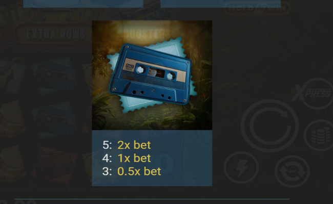 3 jungle beats hold n win paytable 3