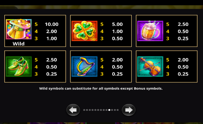 3 lucky rainbows action boost max paytable 1