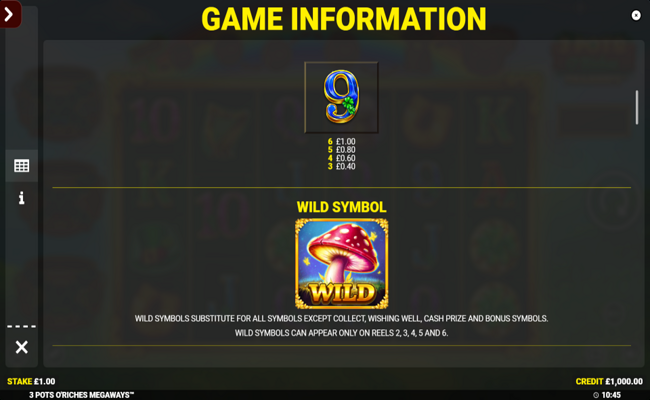 3 pots o riches megaways paytable 2