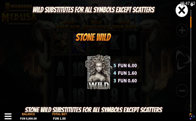 3 wonders medusa paytable 2