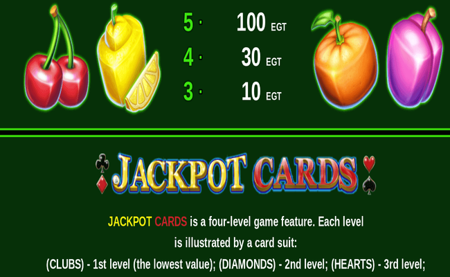 40 bulky fruits paytable 2