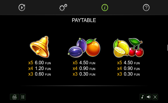 40 extra crown buy bonus paytable 3