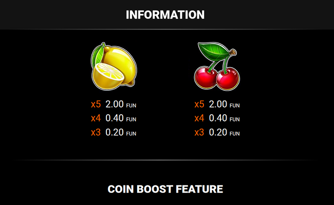 40 extra crown coin boost paytable 3