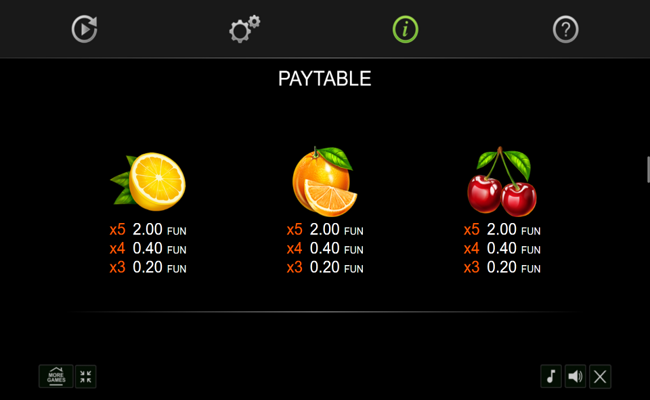 40 power hot golden coins paytable 3