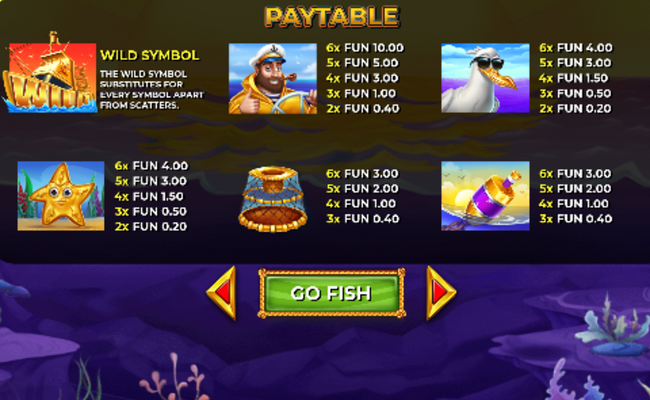 4 fantastic lobsters gold paytable