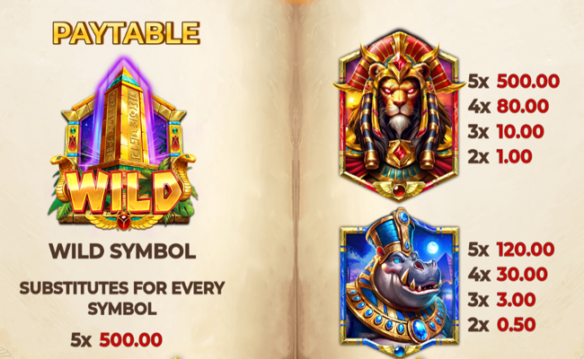 4tp book of africra paytable 1