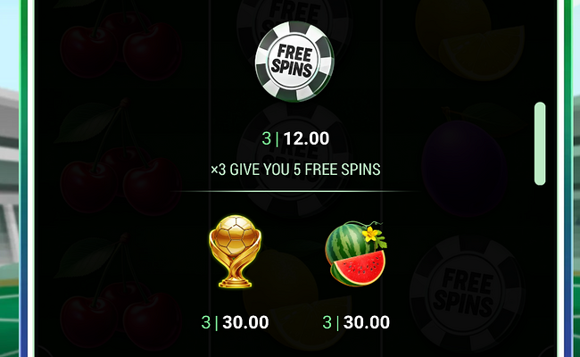 777 football hit paytable 2