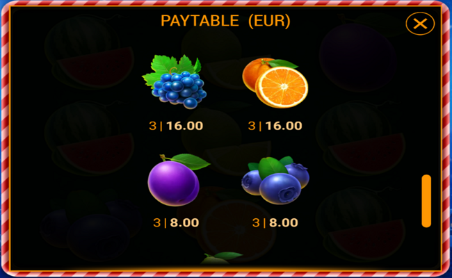 777 xmas gifts paytable 3