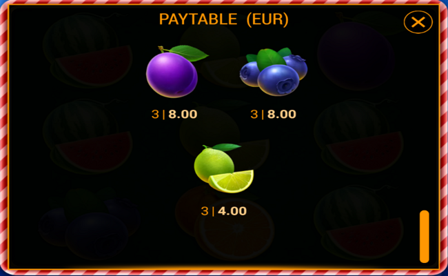 777 xmas gifts paytable 4