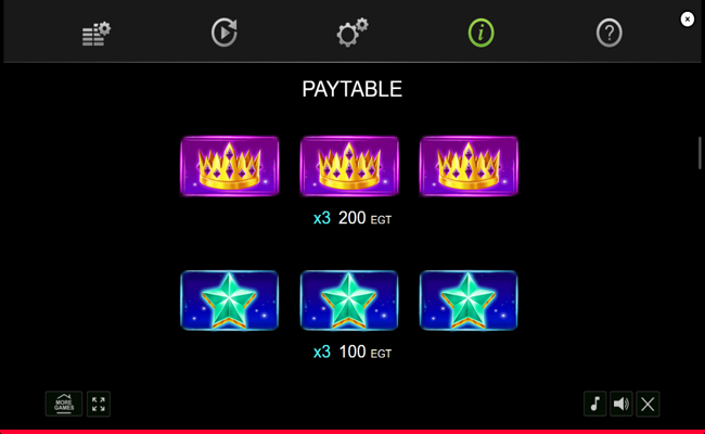 7 and crystals dice paytable new