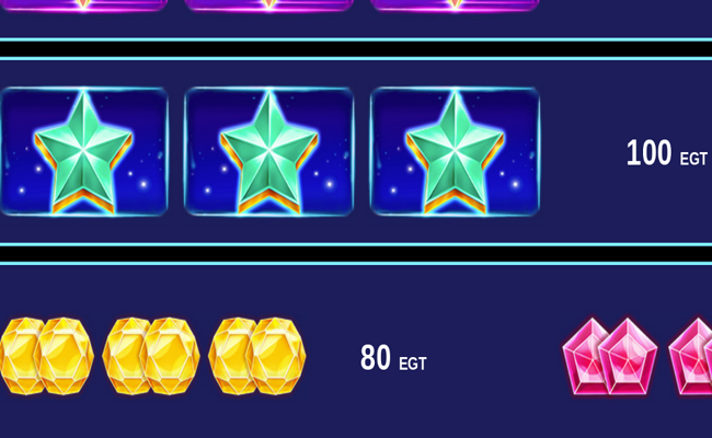 7 and crystals paytable 2