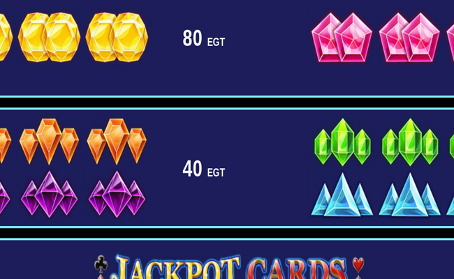 7 and crystals paytable 3