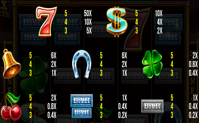 7even max paytable