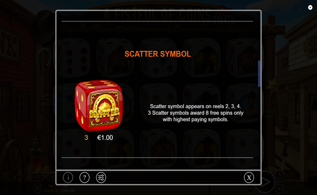 a fistful of coins dice paytable 2
