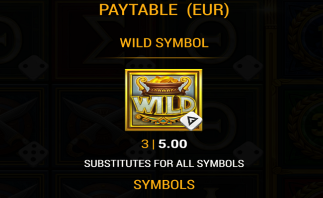 acropolis fortune dice paytable 1
