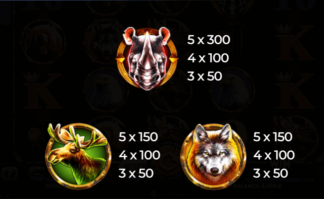 african rampagae paytable 1