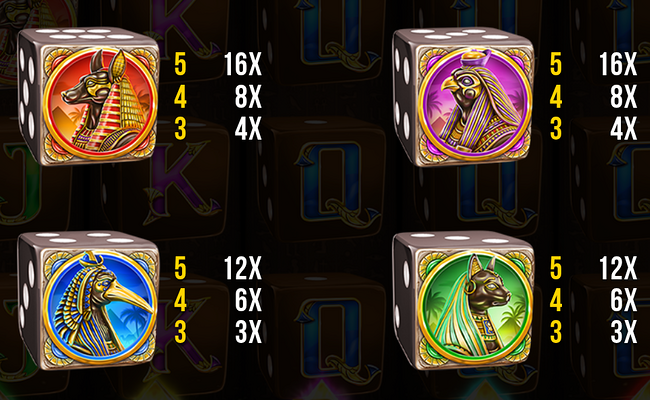 age of pyramids dice paytable 2
