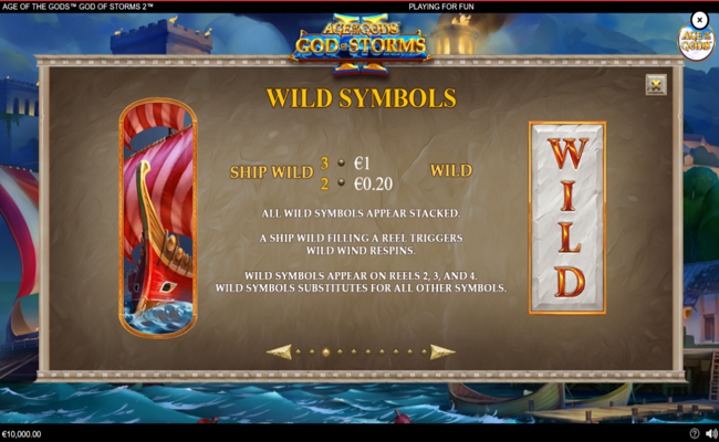 age of the gods god of storms 2 paytable 3