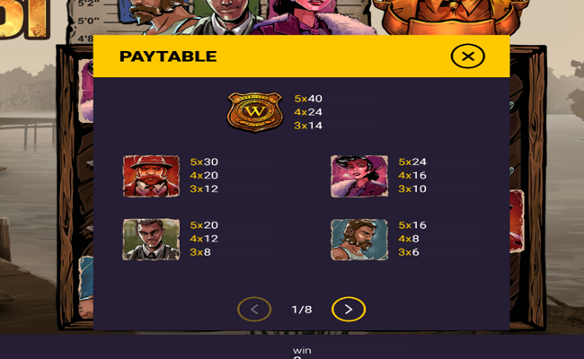 alibi paytable 1