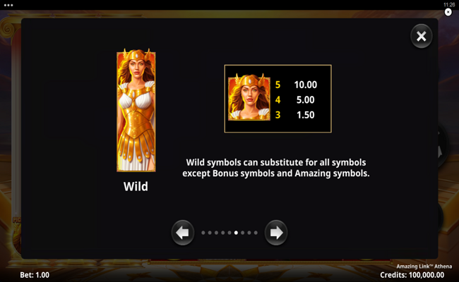amazing link athena paytable 1