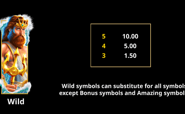 amazing link poseidon paytable 1