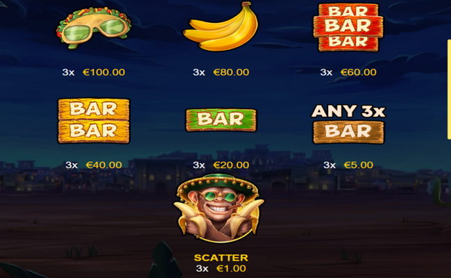 amigo gaming punky monkey paytable 2