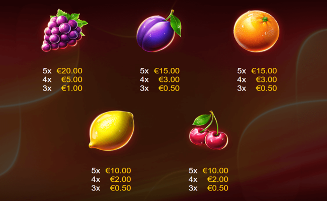 amigo mighty stars paytable2