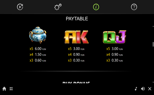 amusnet interactive pandas gold paytable 3