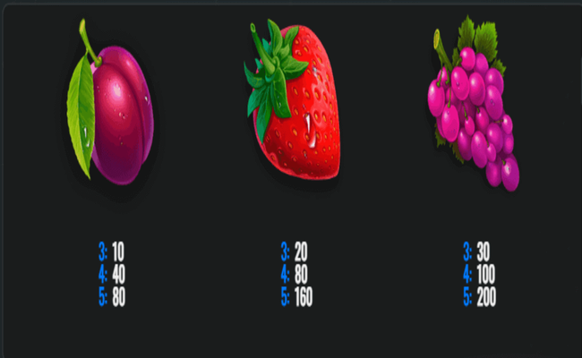 arctic fruits paytable2