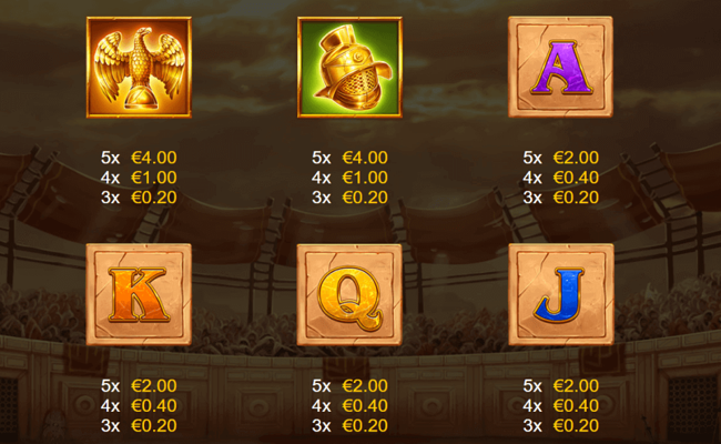 arena pin win paytable2