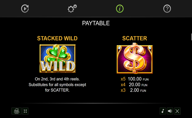 art of gold golden coins link paytable 1