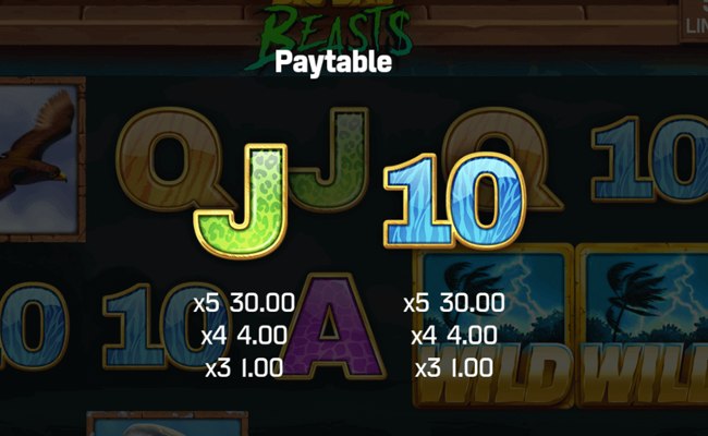 big bad beasts paytable4