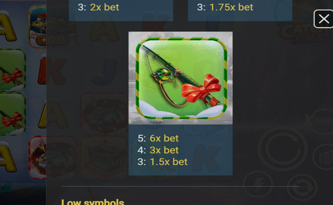 big catch xmas paytable 3