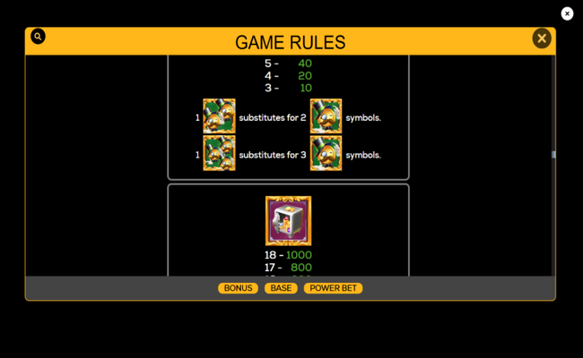 billionaires bank deluxeways paytable 2
