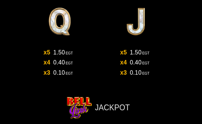black lounge bell link paytable 4
