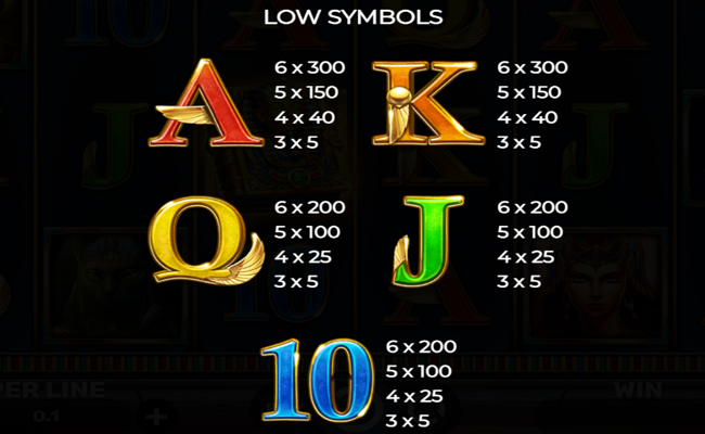 book of egyptian marvel paytable 2