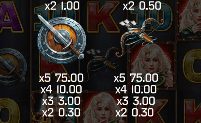 book of heroes paytable2
