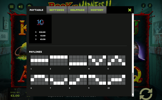 book of madness 2 paytable 3