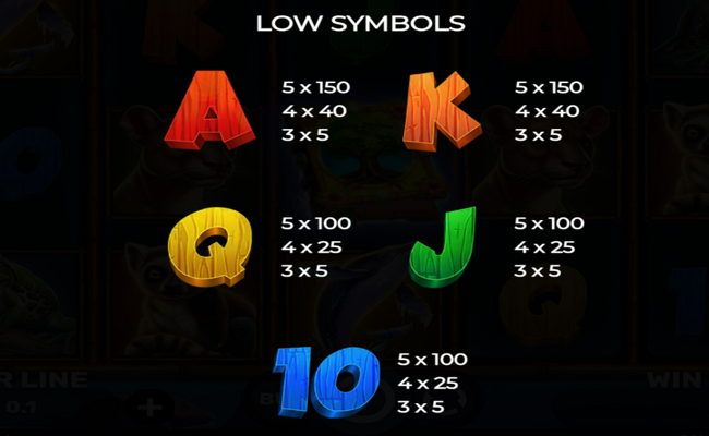 book of majestic lemur paytable 2