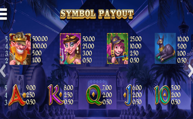 book of sam paytable