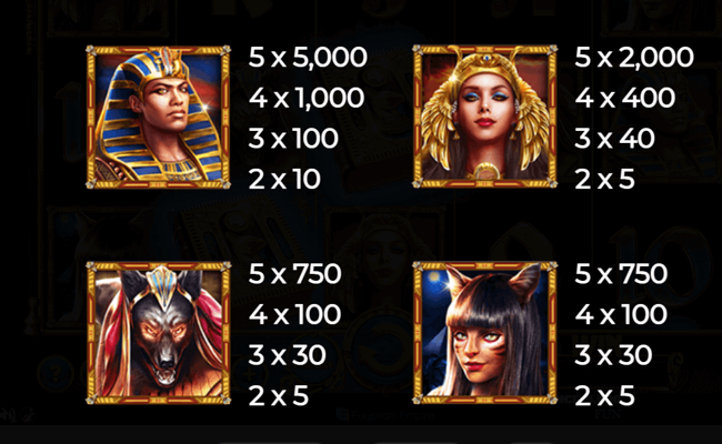 book of the divine paytable 1