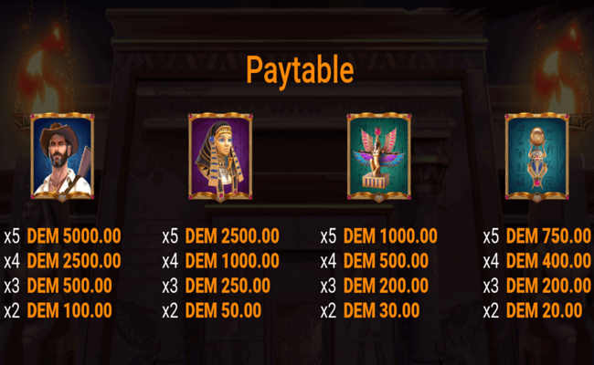 book of wealth paytable