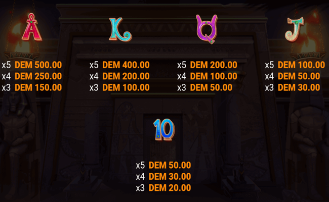 book of wealth paytable2