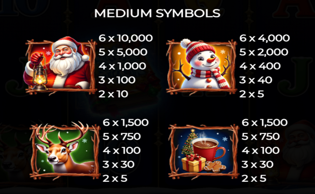 book of xmas 3 paytable 1