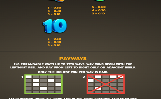 breezin riches lock n win paytable 3