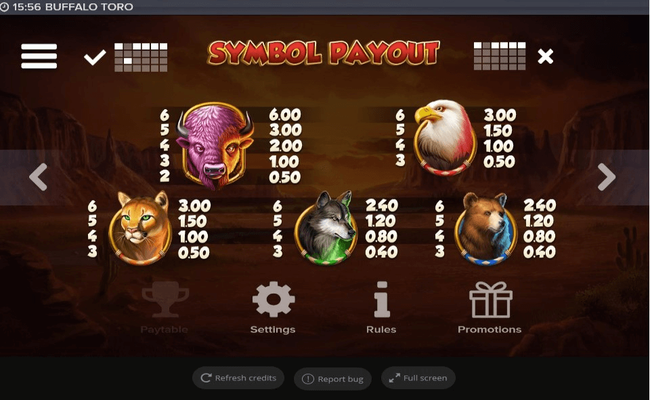 buffalo toro playtable