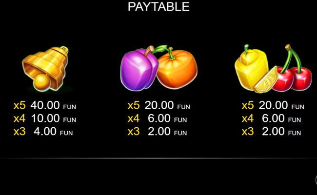 bulky fruits buy bonus paytable 3